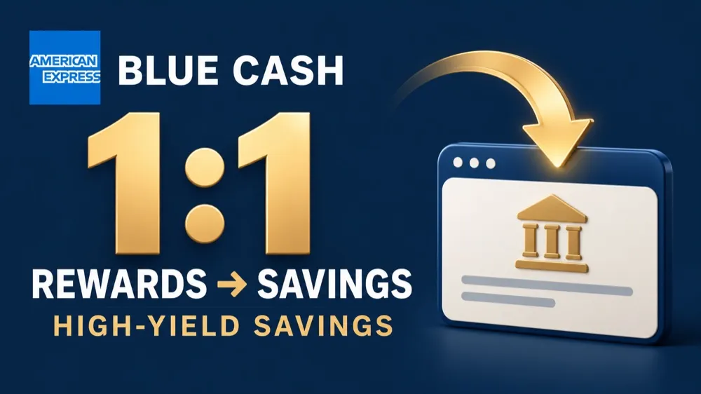 Amex Blue Cash Rewards Now Deposit 1:1 Into a High Yield Savings Account