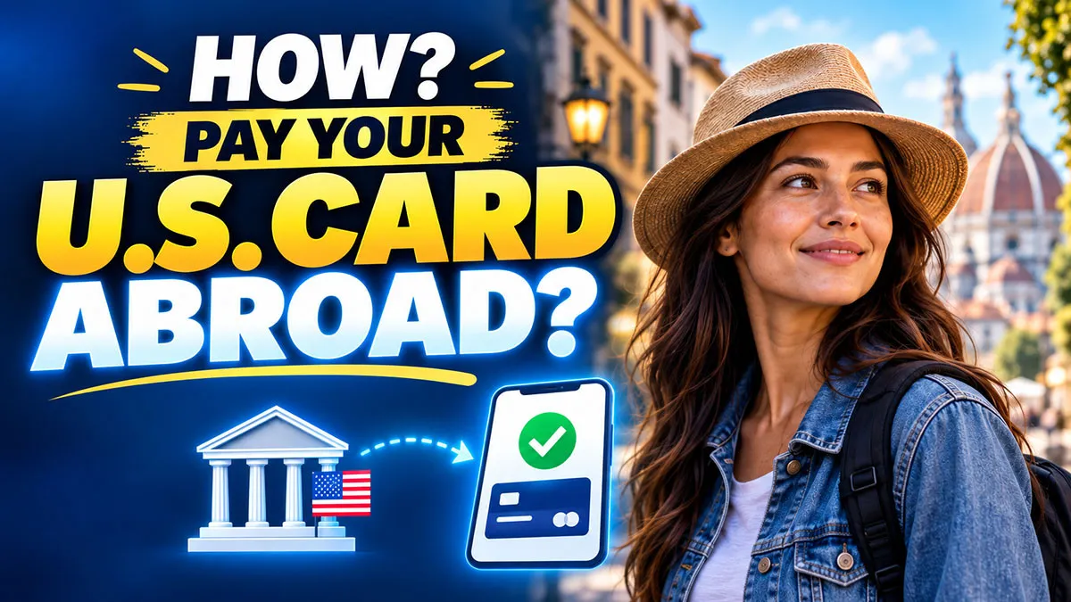 How Do You Pay a U.S. Credit Card Bill From Abroad?