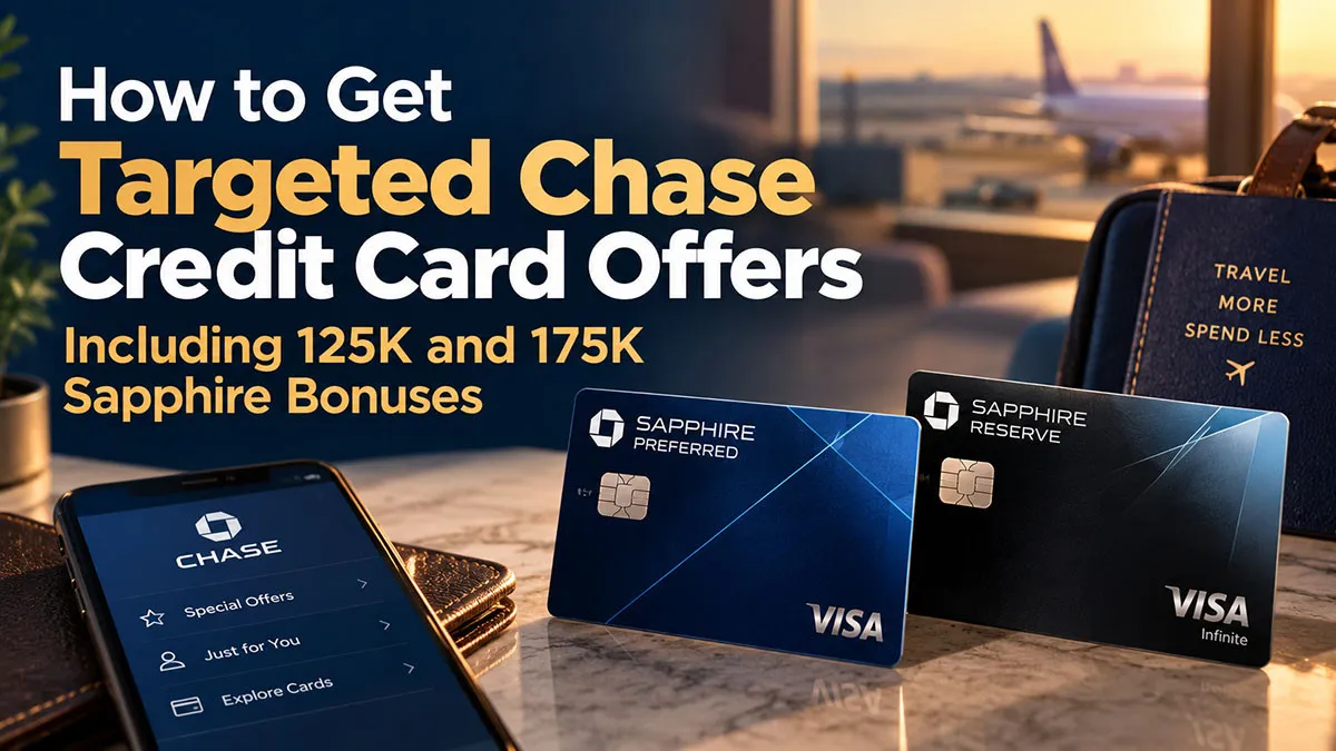 How to Get Targeted Chase Credit Card Offers, Including 125K and 175K Sapphire Bonuses