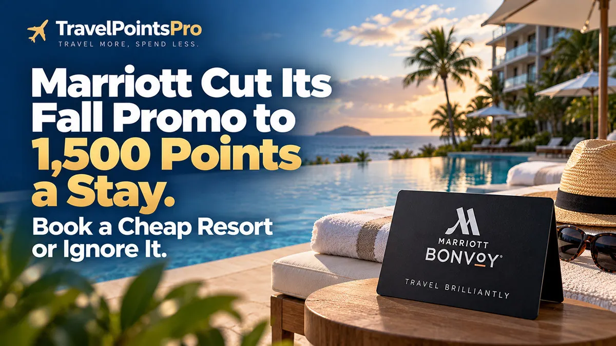 Marriott Cut Its Fall Promo to 1,500 Points a Stay. Book a Cheap Resort or Ignore It.