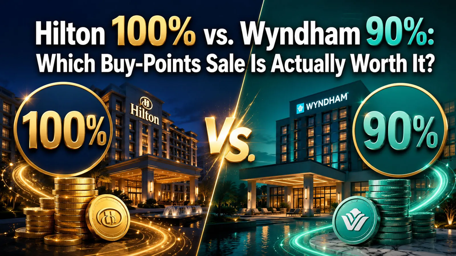 Hilton 100% vs. Wyndham 90%: Which Buy-Points Sale Is Actually Worth It?