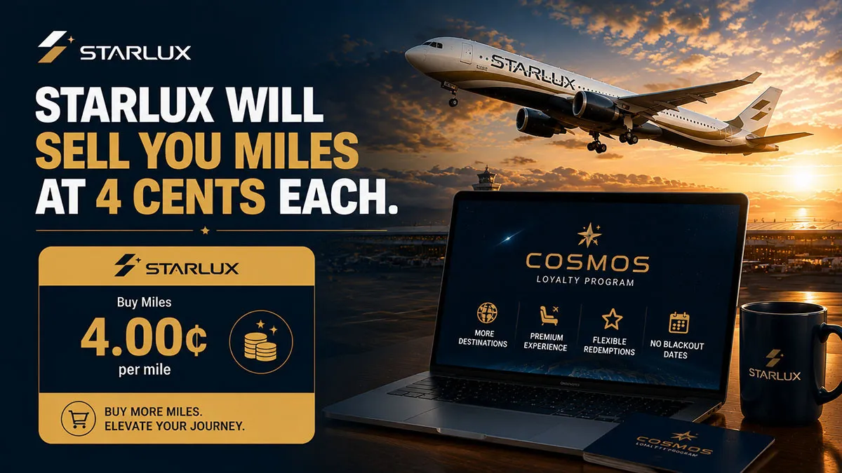 Starlux Will Sell You Miles at 4 Cents Each. Alaska Charges Less.