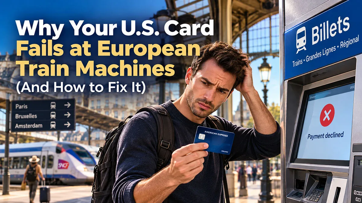 Why Your U.S. Card Fails at European Train Machines (And How to Fix It)