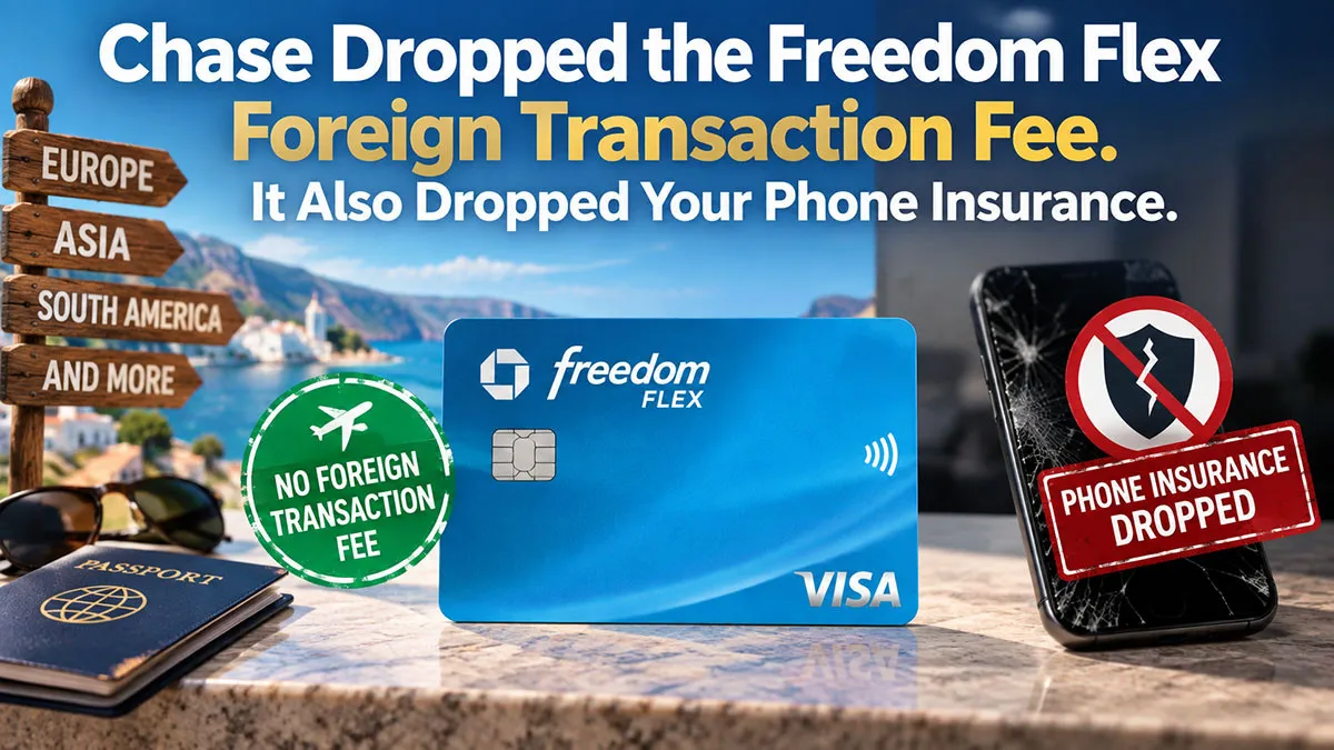 Chase Dropped the Freedom Flex Foreign Transaction Fee. It Also Dropped Your Phone Insurance.