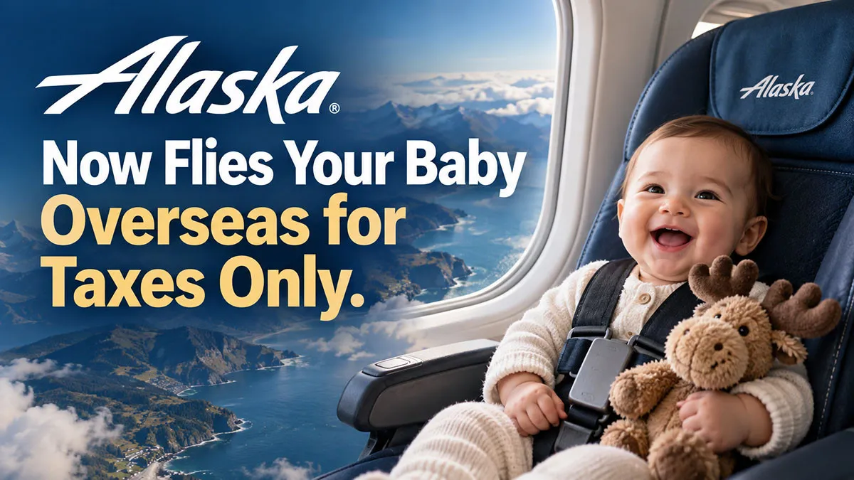 Alaska Now Flies Your Baby Overseas for Taxes Only. Everyone Else Charges 10% of the Fare.