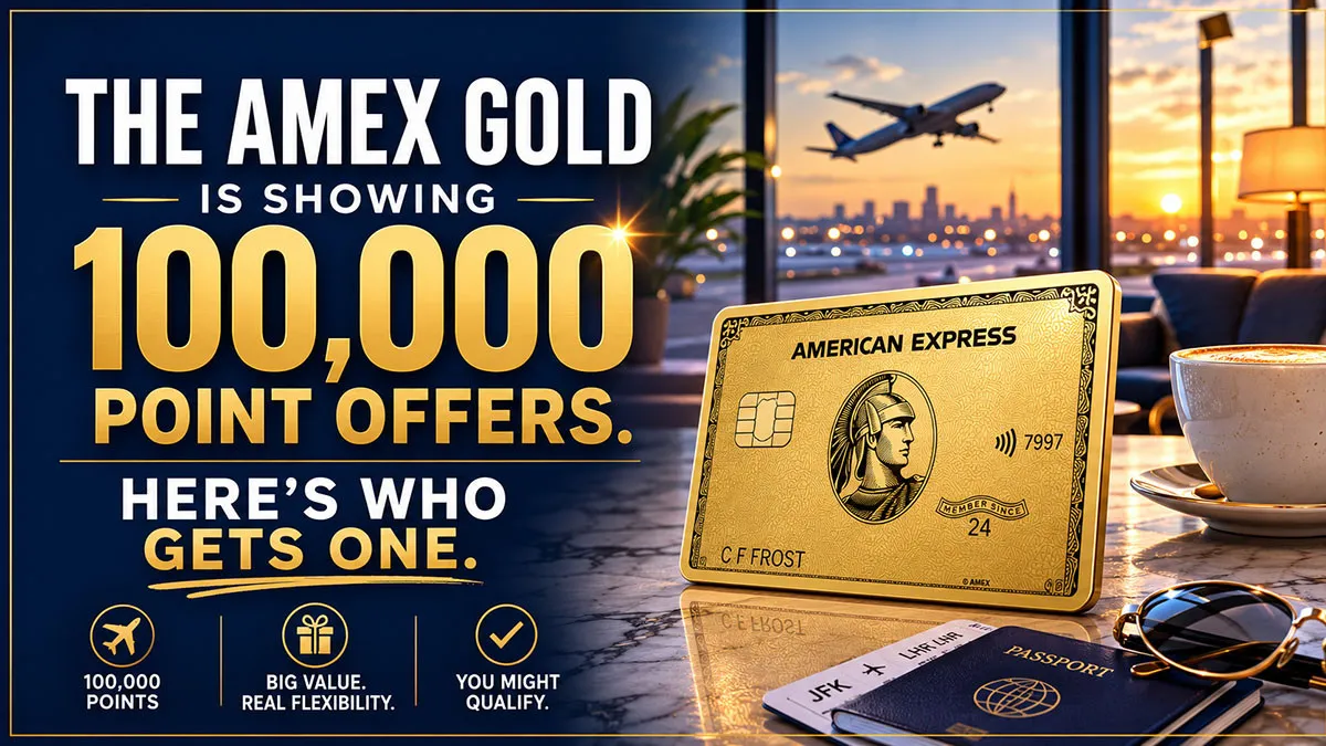 The Amex Gold Is Showing 100,000-Point Offers. Here's Who Gets One.