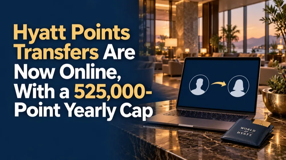 Hyatt Points Transfers Are Now Online, With a 525,000-Point Yearly Cap