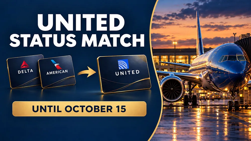 United Will Match Your Delta or American Status Until October 15